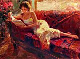 The Red Couch by Vladimir Volegov